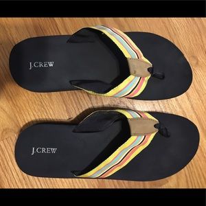 J.Crew Grosgrain wedge flip-flops